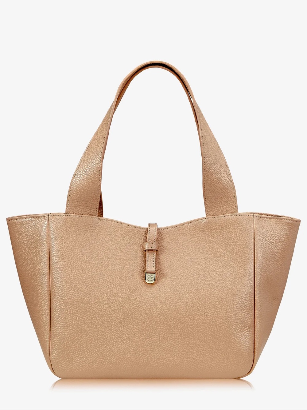 GiGi New York Pebbled Tote in Nude Tan - NWOT